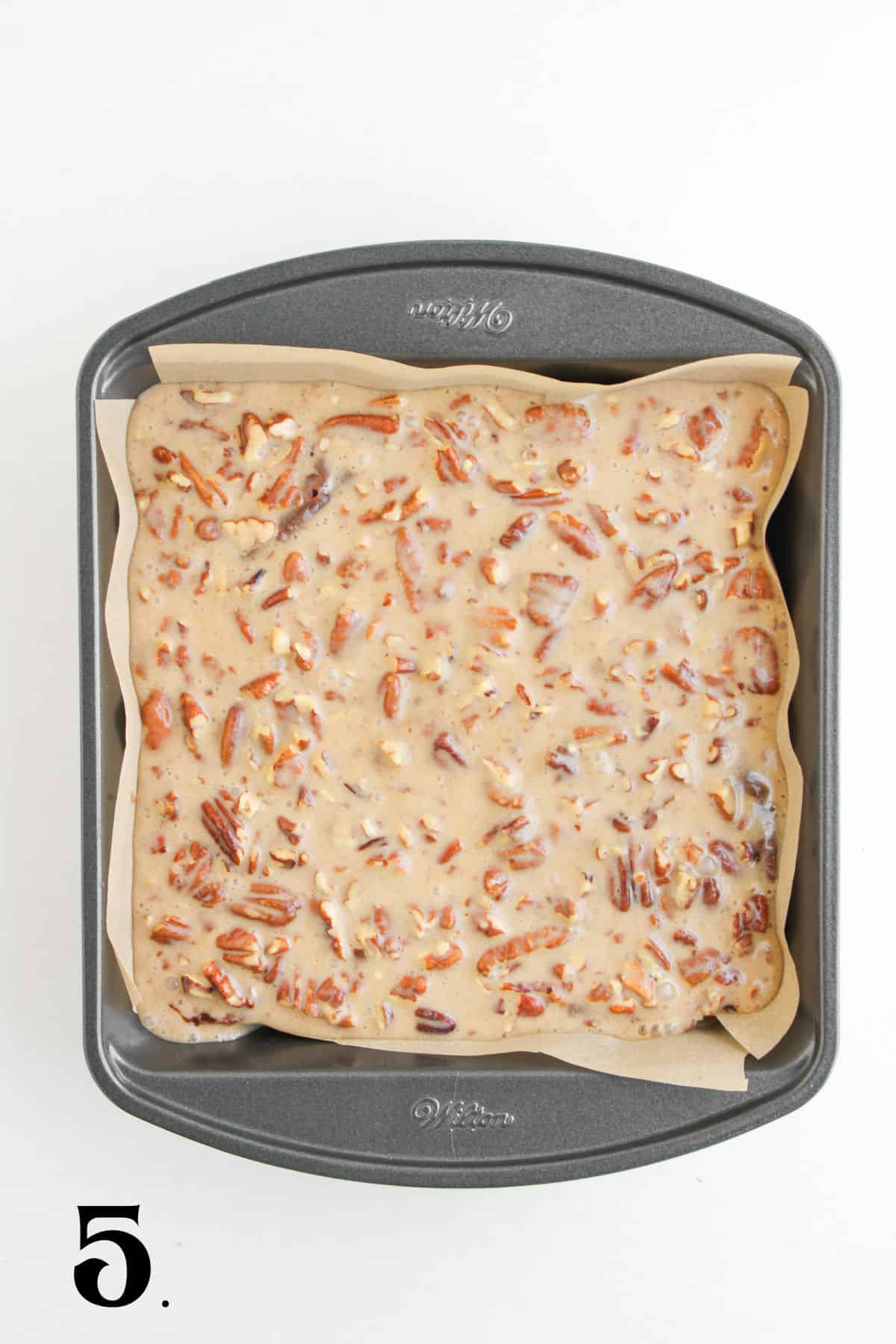 How to Make Pecan Pie Brownies Step 5