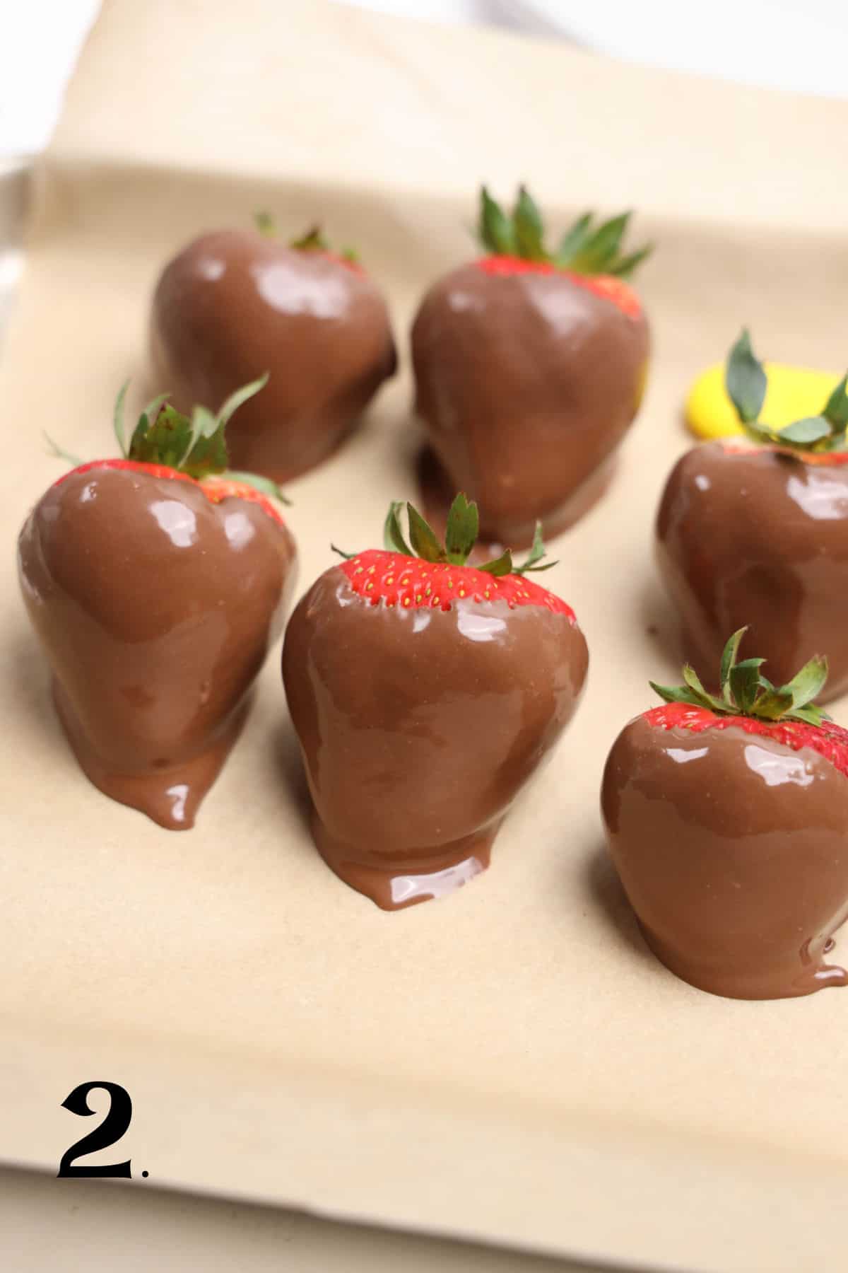 How to Make Turkey Strawberries Step 2