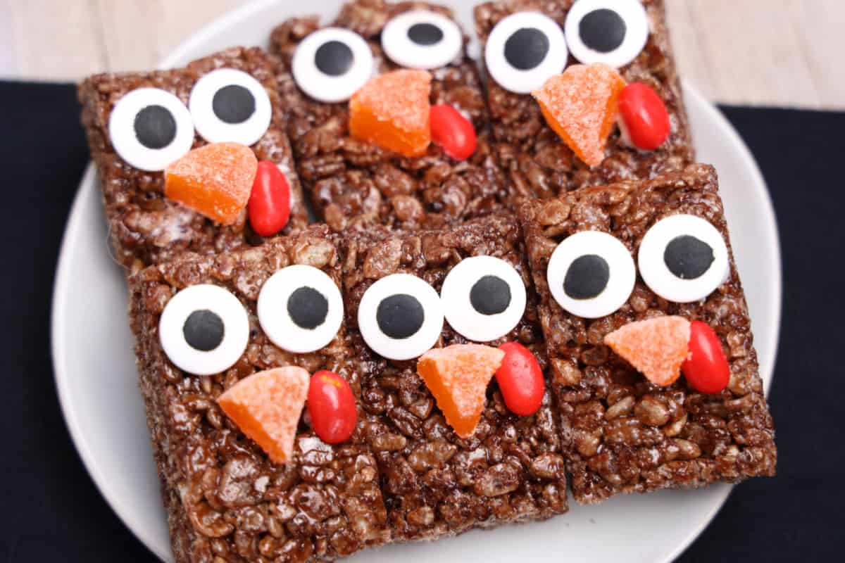 Turkey Face Rice Krispie Treats