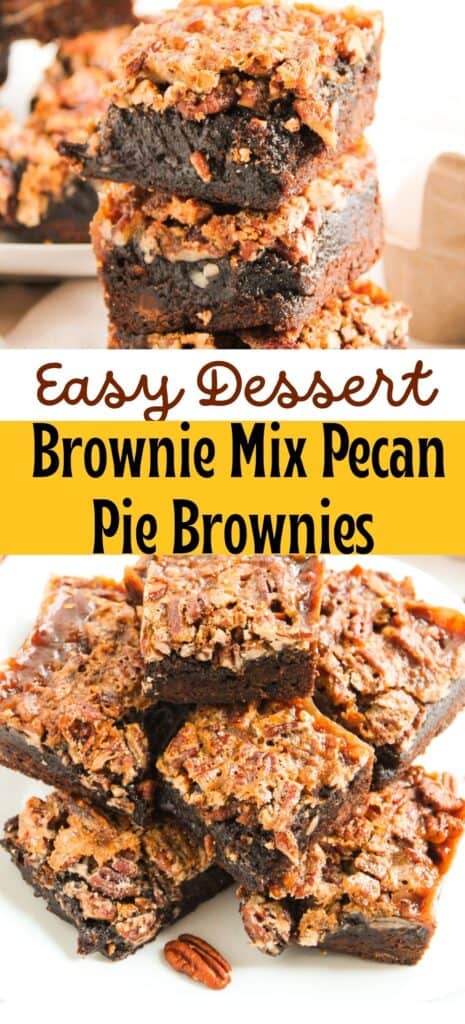 Pecan Pie Brownies Dessert Bars