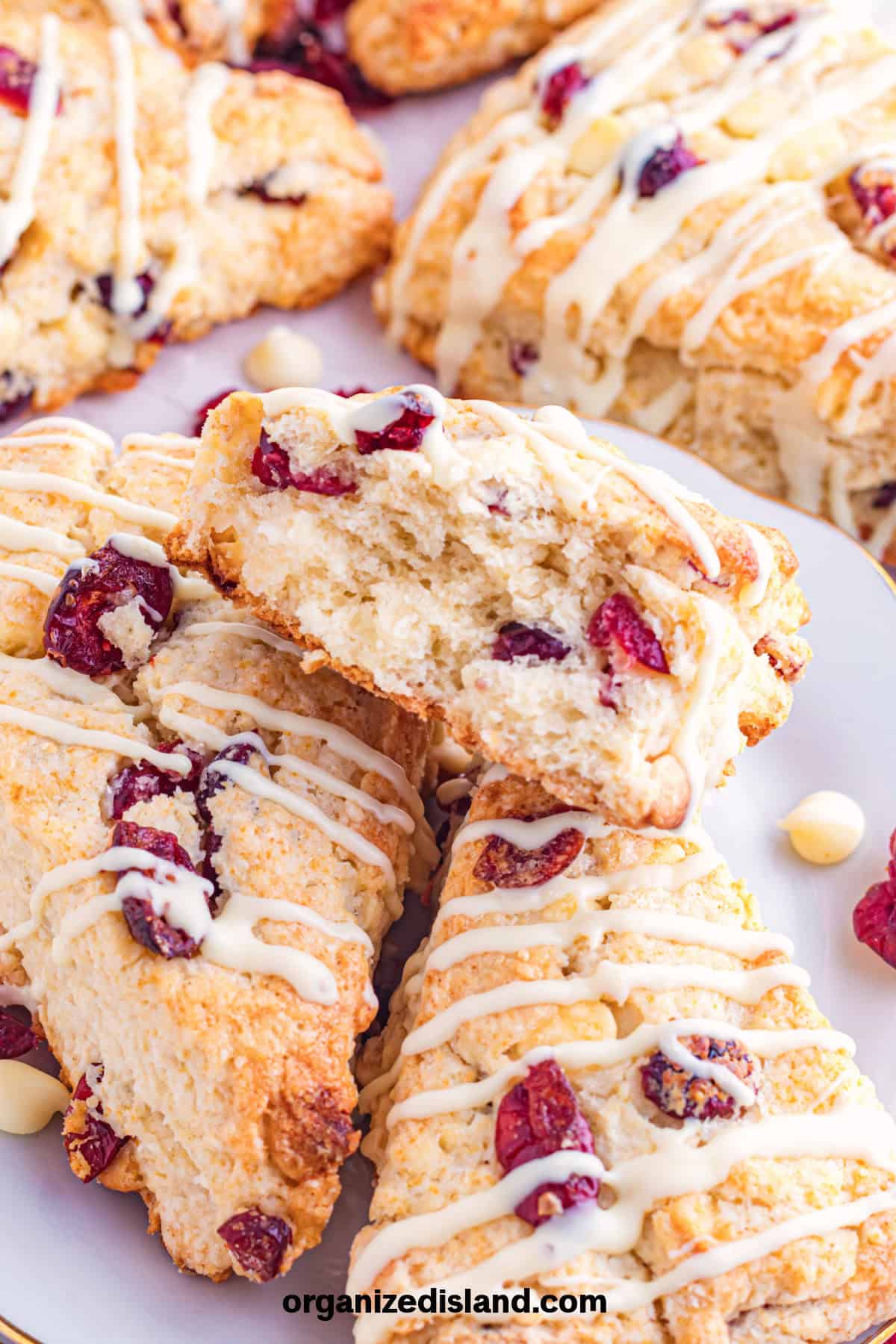 Cramberry White Chocolate Scones
