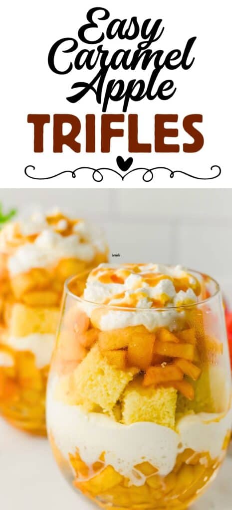 Easy Caramel Apple Trifles