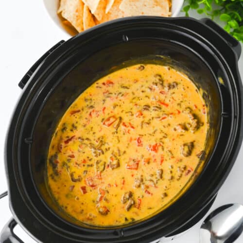 Easy Slow Cooker Rotel Dip