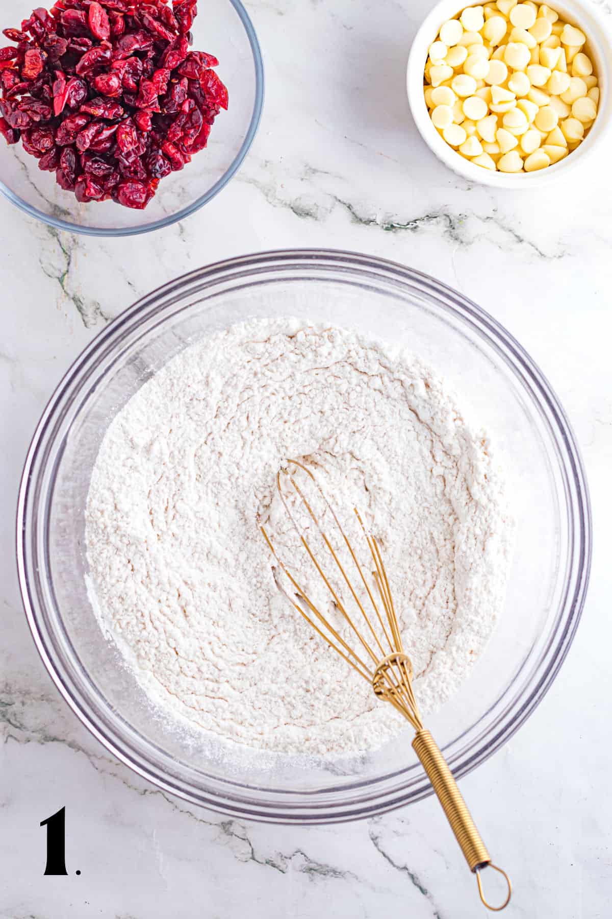 How to Make Cramberry White Chocolate Scones Step 1