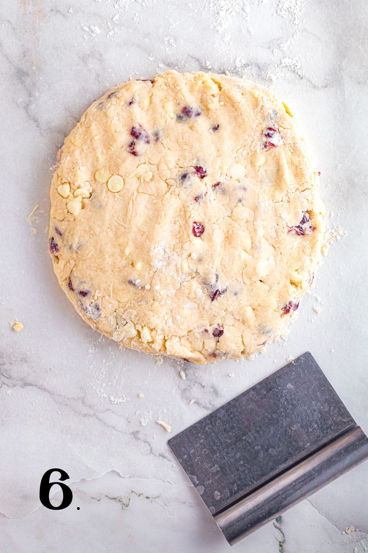 How to Make Cramberry White Chocolate Scones Step 6