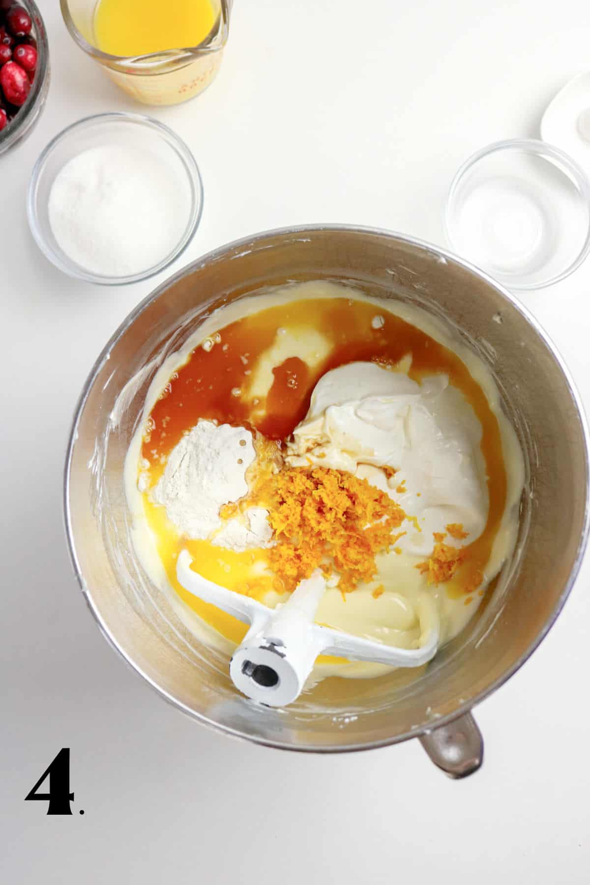 How to Make Cranberry Orange Cheesecake Step 4