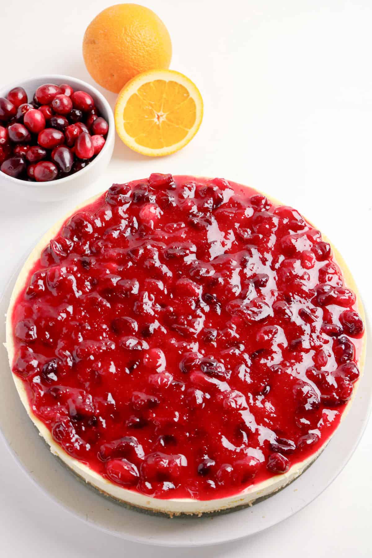 How to Make Cranberry Orange Cheesecake Step 7