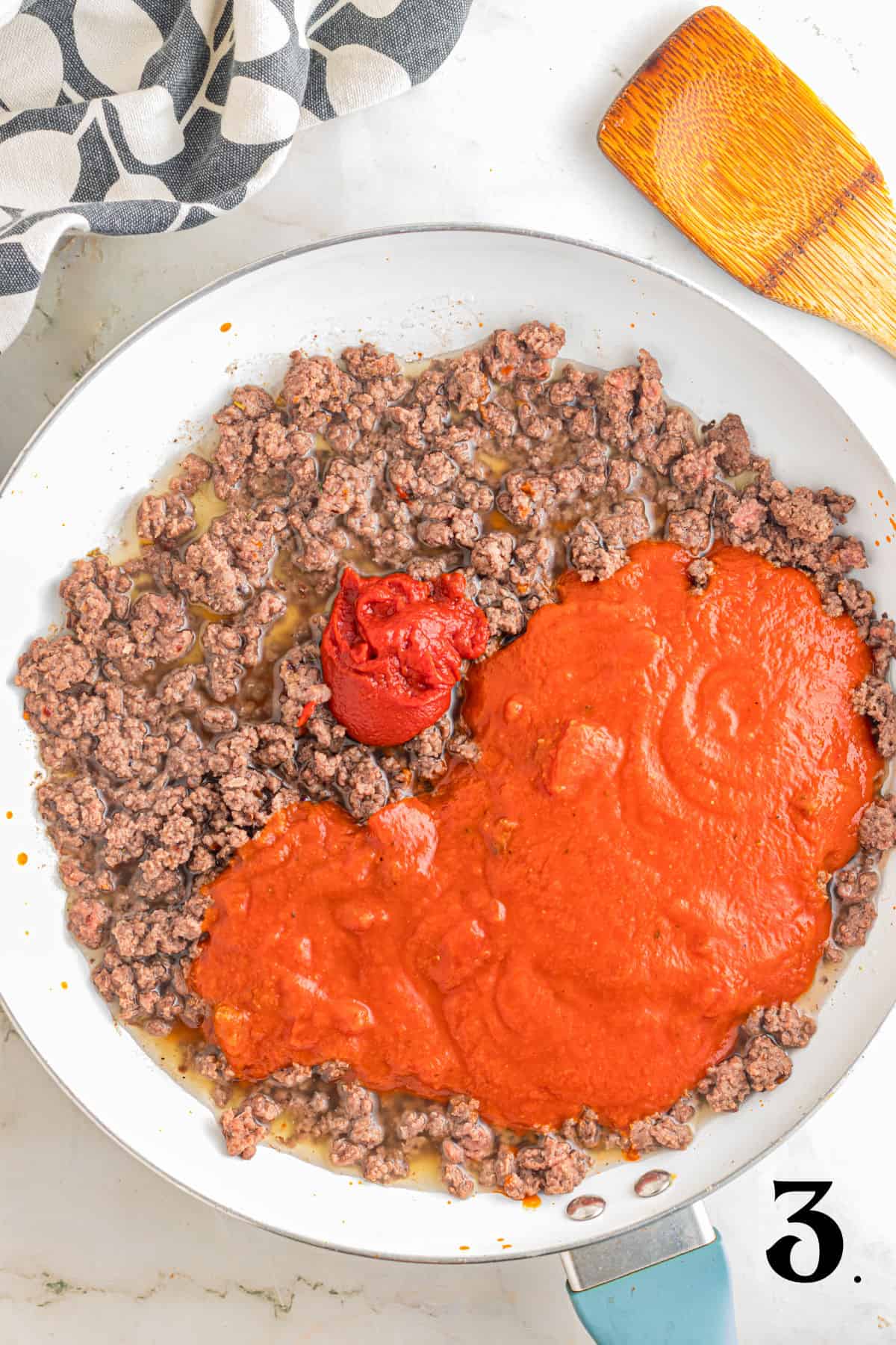 How to Make Ground Beef and Pasta Bake Step 3