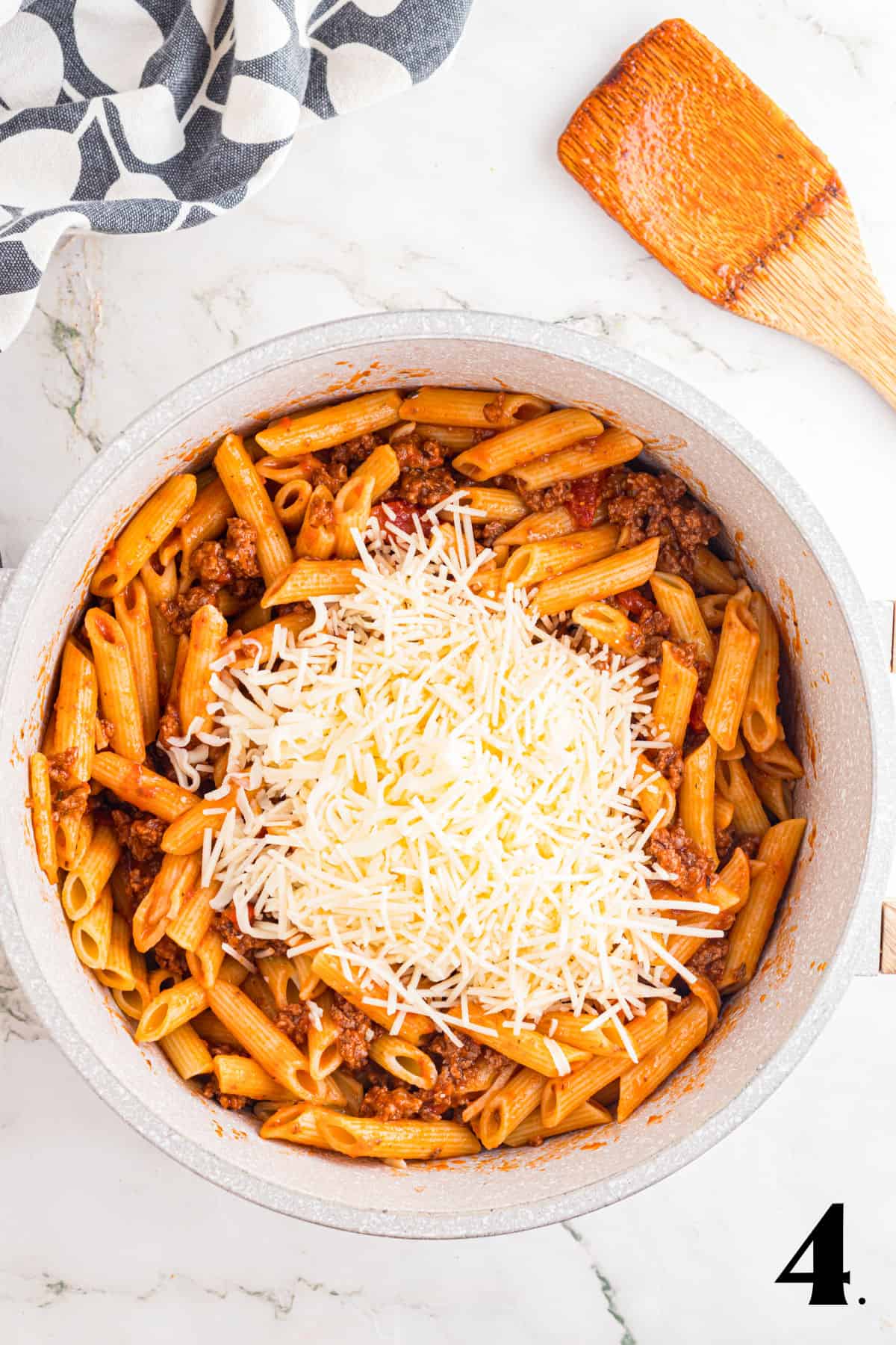 How to Make Ground Beef and Pasta Bake Step 4