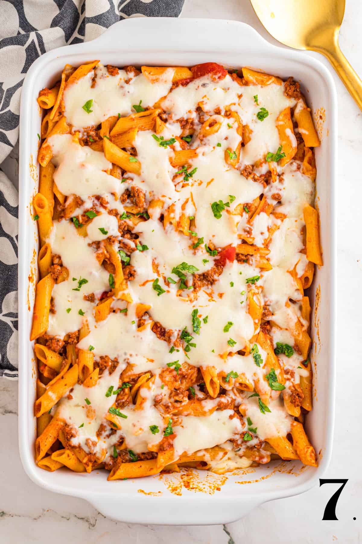 How to Make Ground Beef and Pasta Bake Step 7