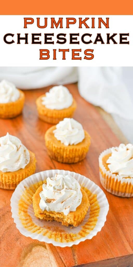 Pumpkin Cheesecake Bites