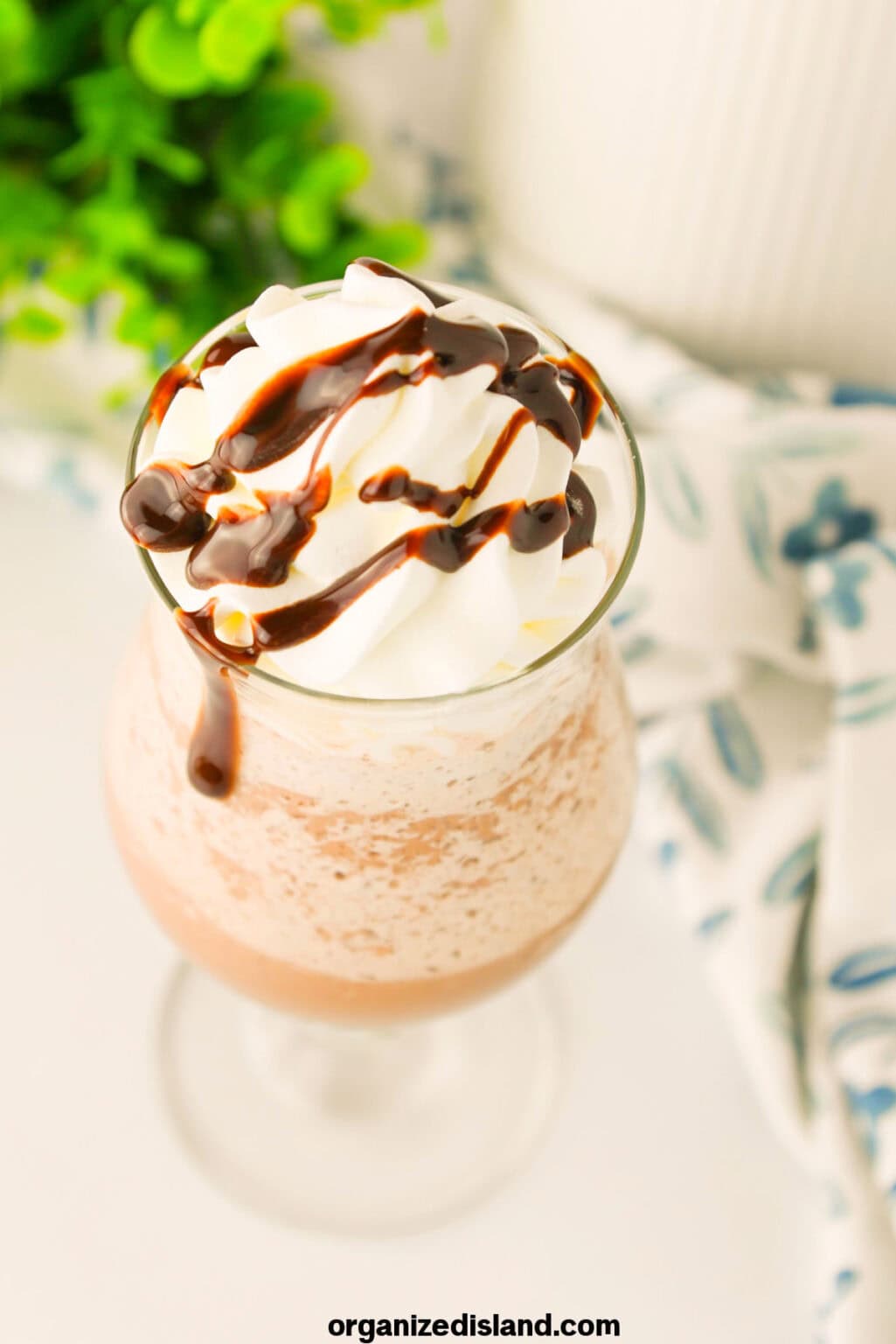 Easy Frozen Hot Chocolate Recipe - Organized Island