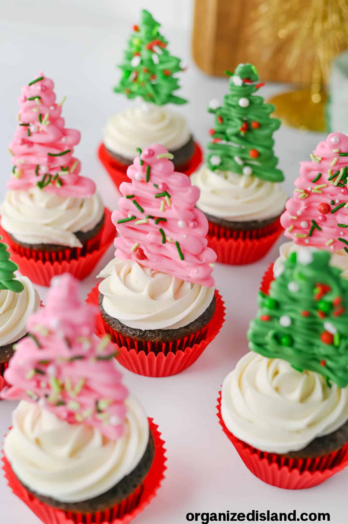 Christmas Tree Cupcakes