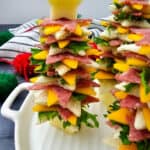 Christmas Tree Sandwich Stackes