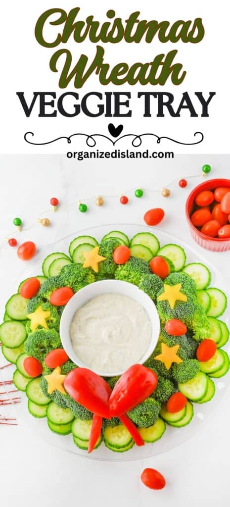 Christmas Wreath Veggie Tray