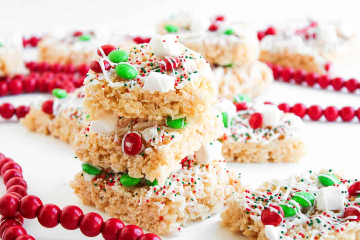 Easy Best Christmas Rice Krispie Treats