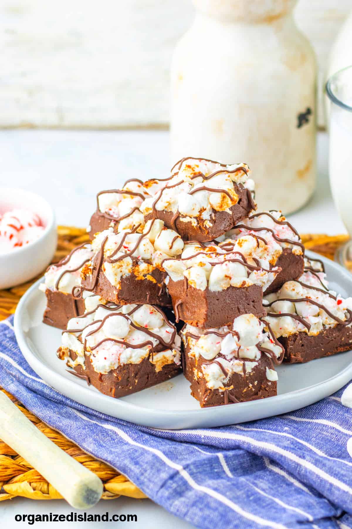 Easy Milk Chocolate Peppermint Fudge