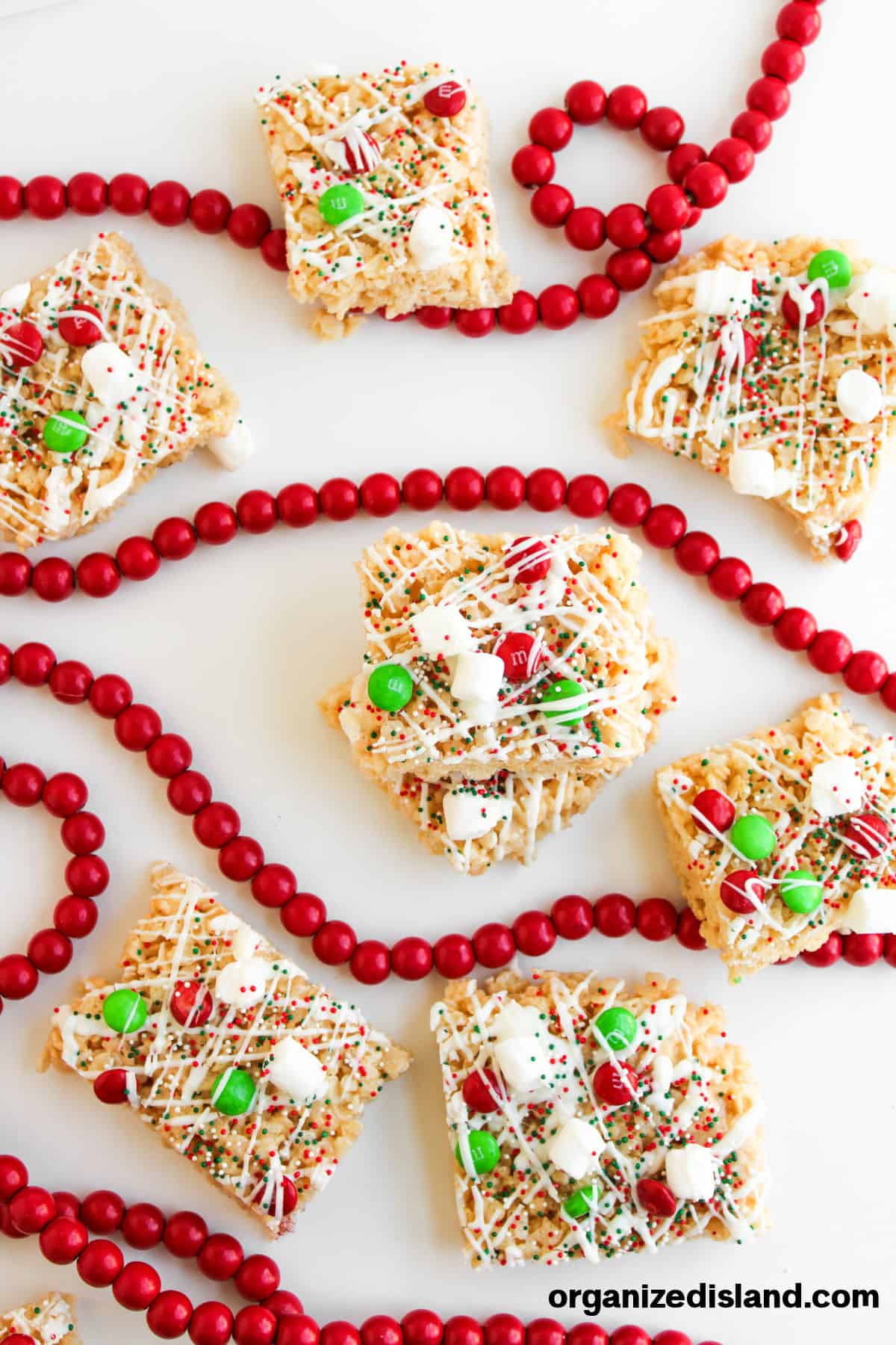Festive Christmas Rice Krispie Treats Step