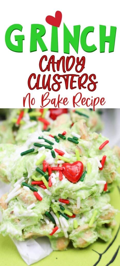 Festive Grinch Candy Clusters