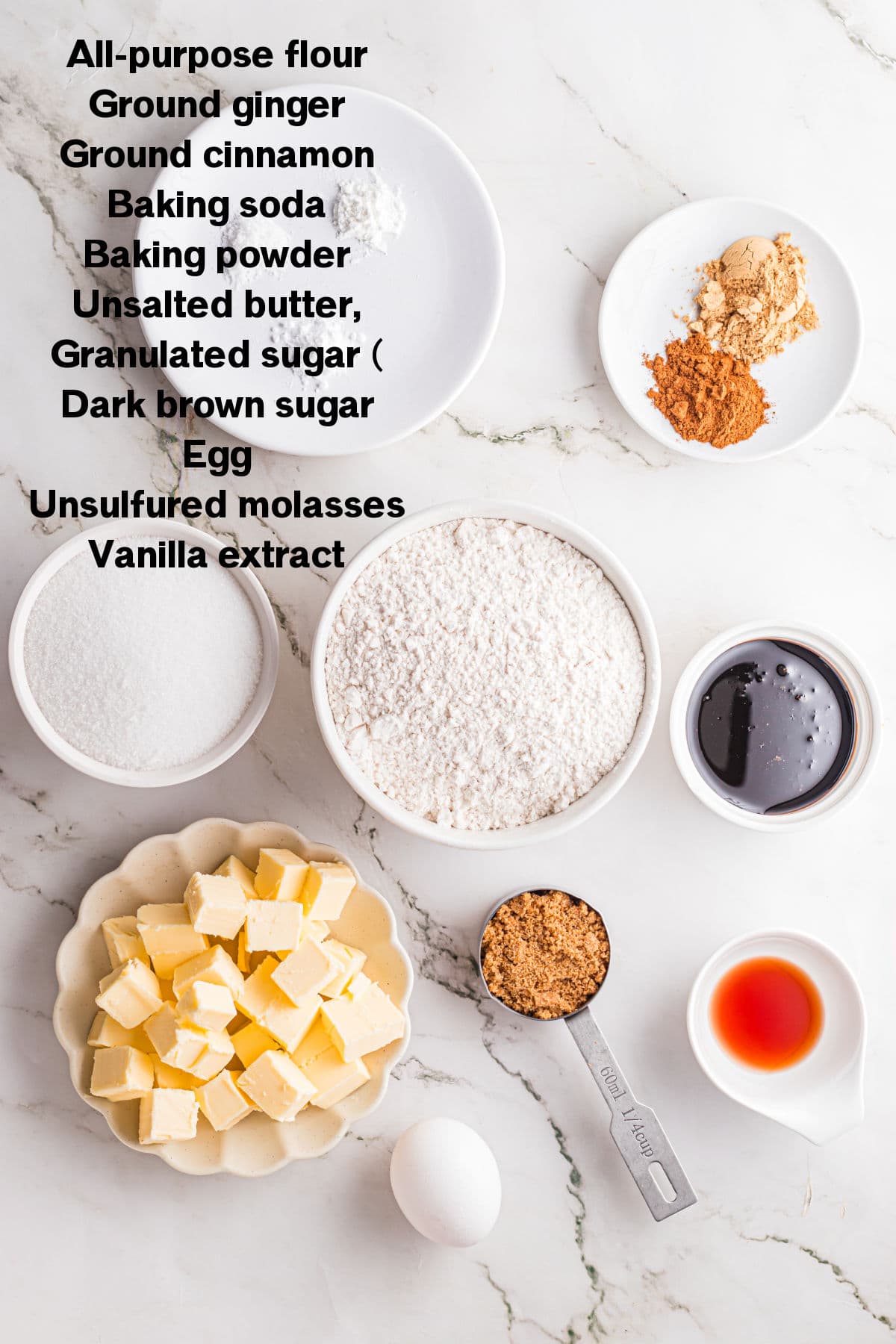 Gingersnaps Cookie Recipe Ingredients