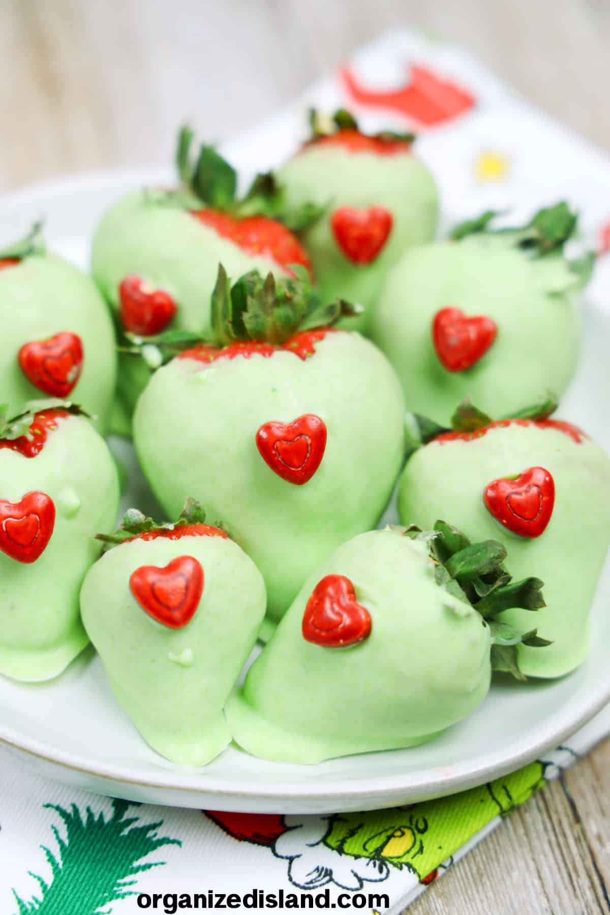 Grinch Dipped Strawberries