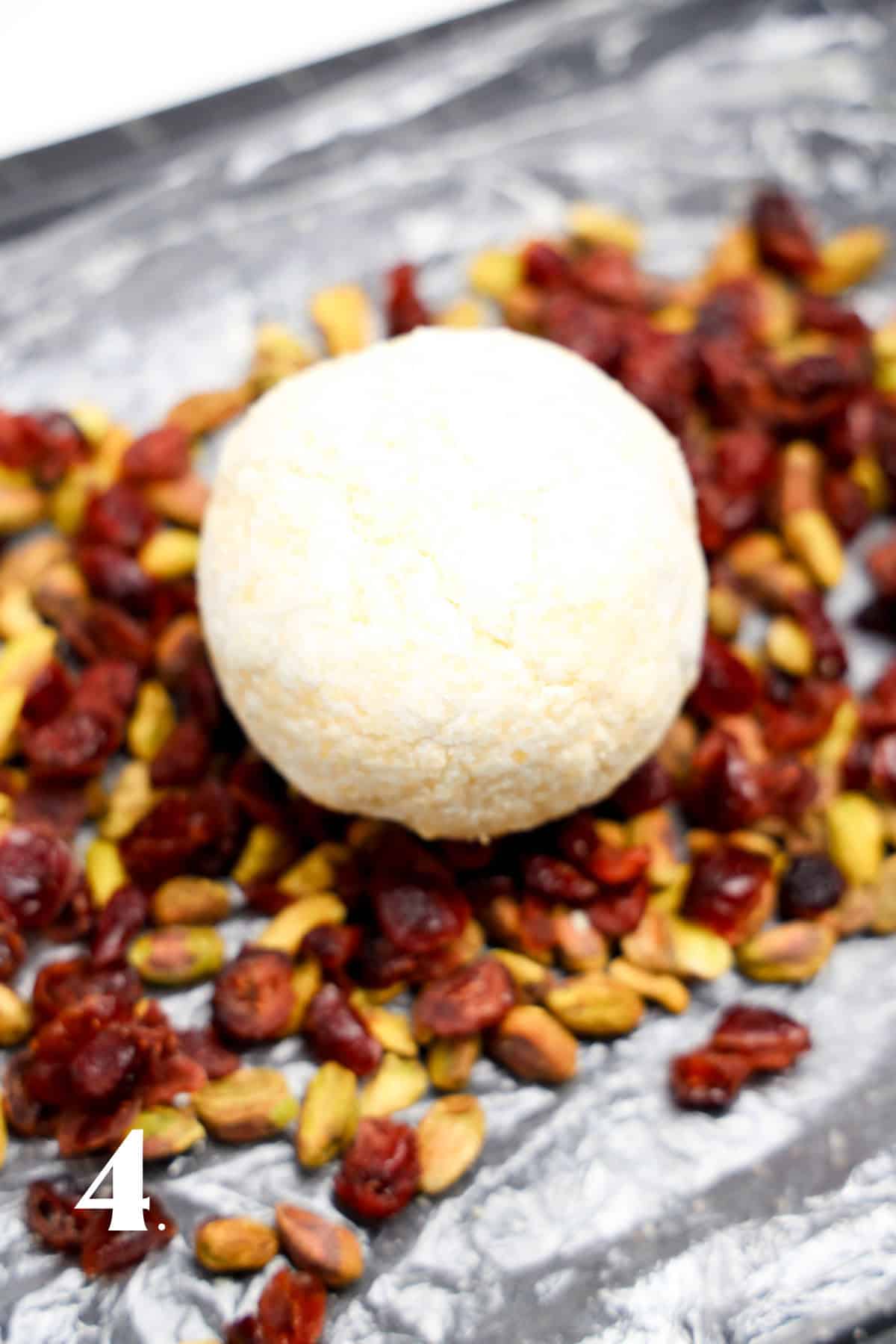 How To Make a Cranberry Cheese Ball Step 4