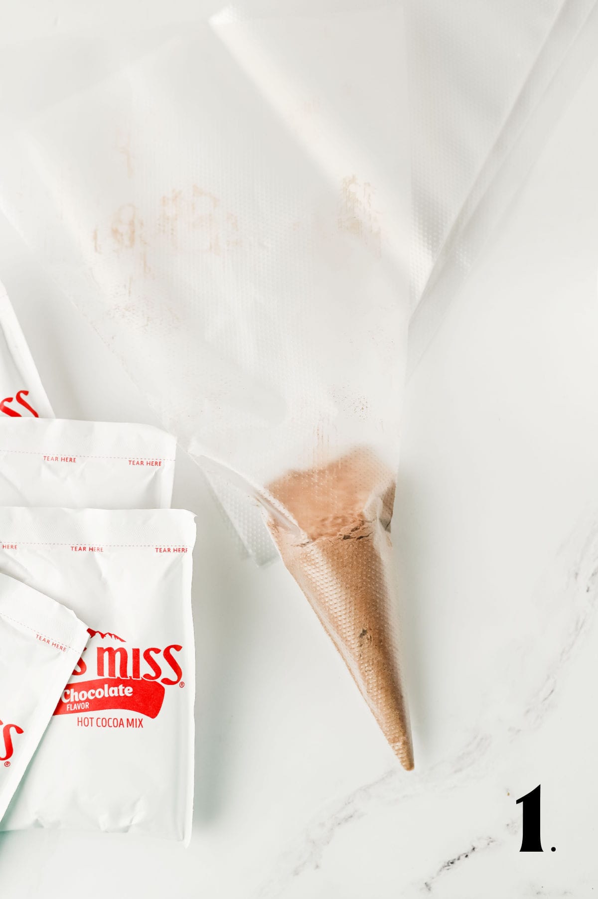How to MAke Homemade Hot Chocolate Gift Step 1