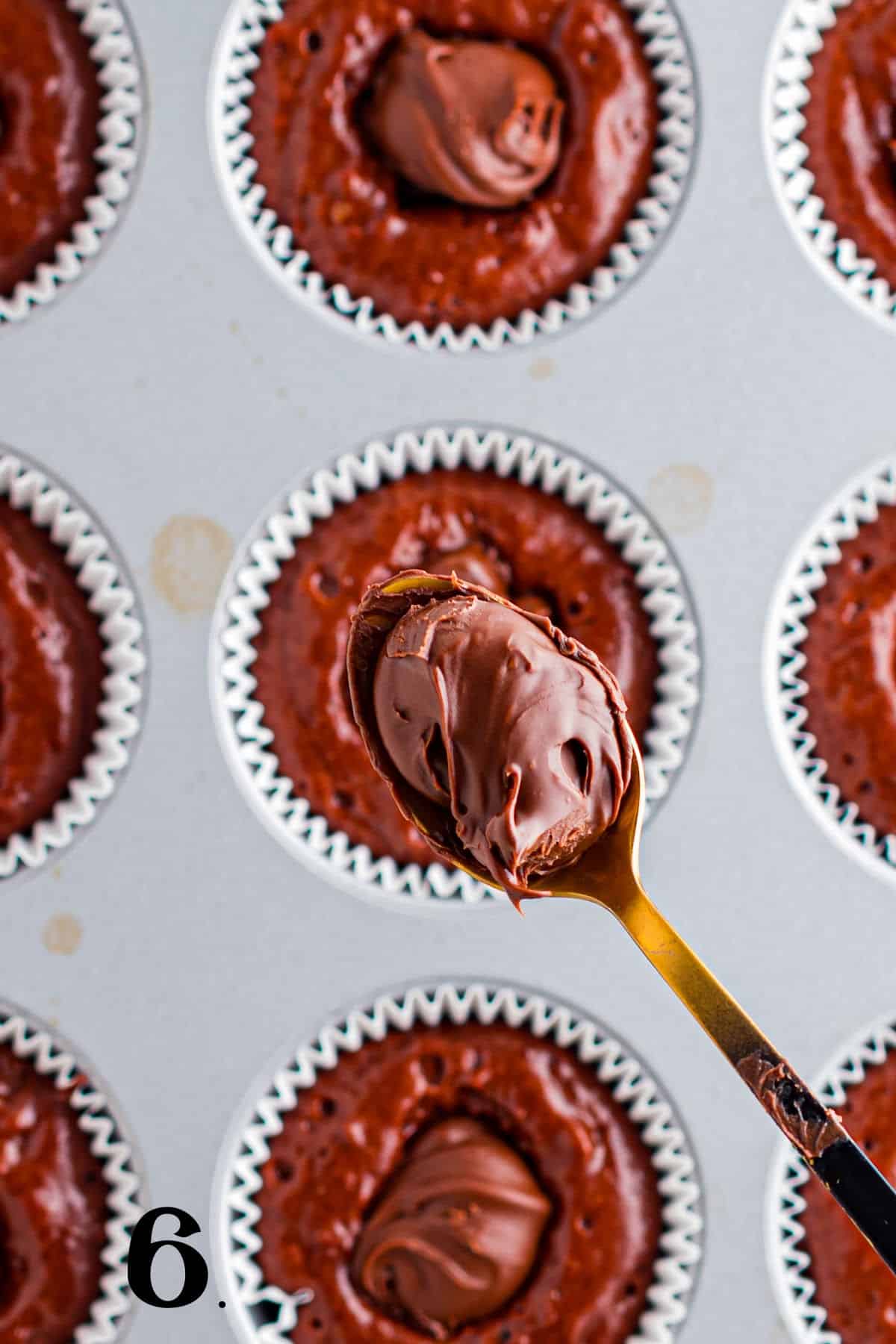 How to MAke Nutella Muffins Step 6