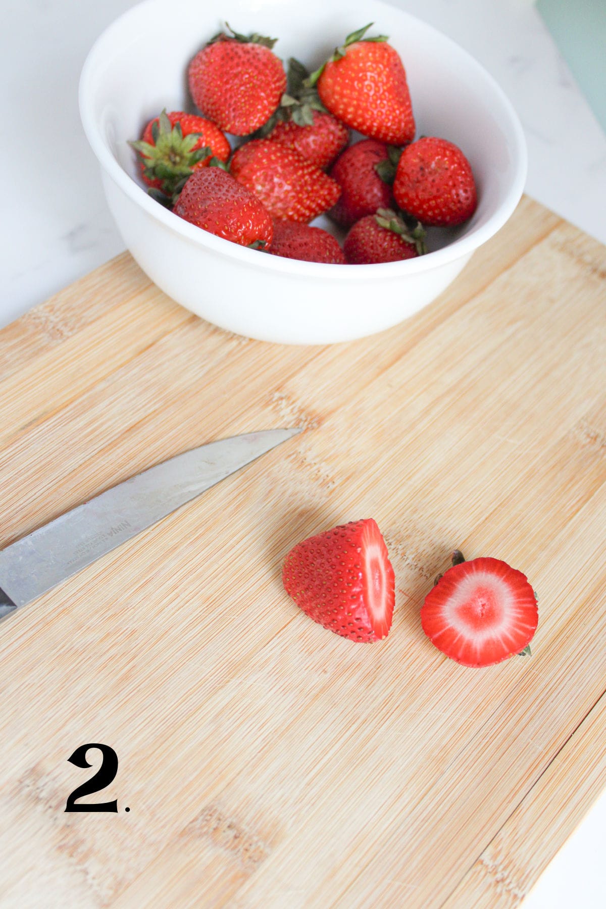 How to MAke Santa Strawberries Step 2