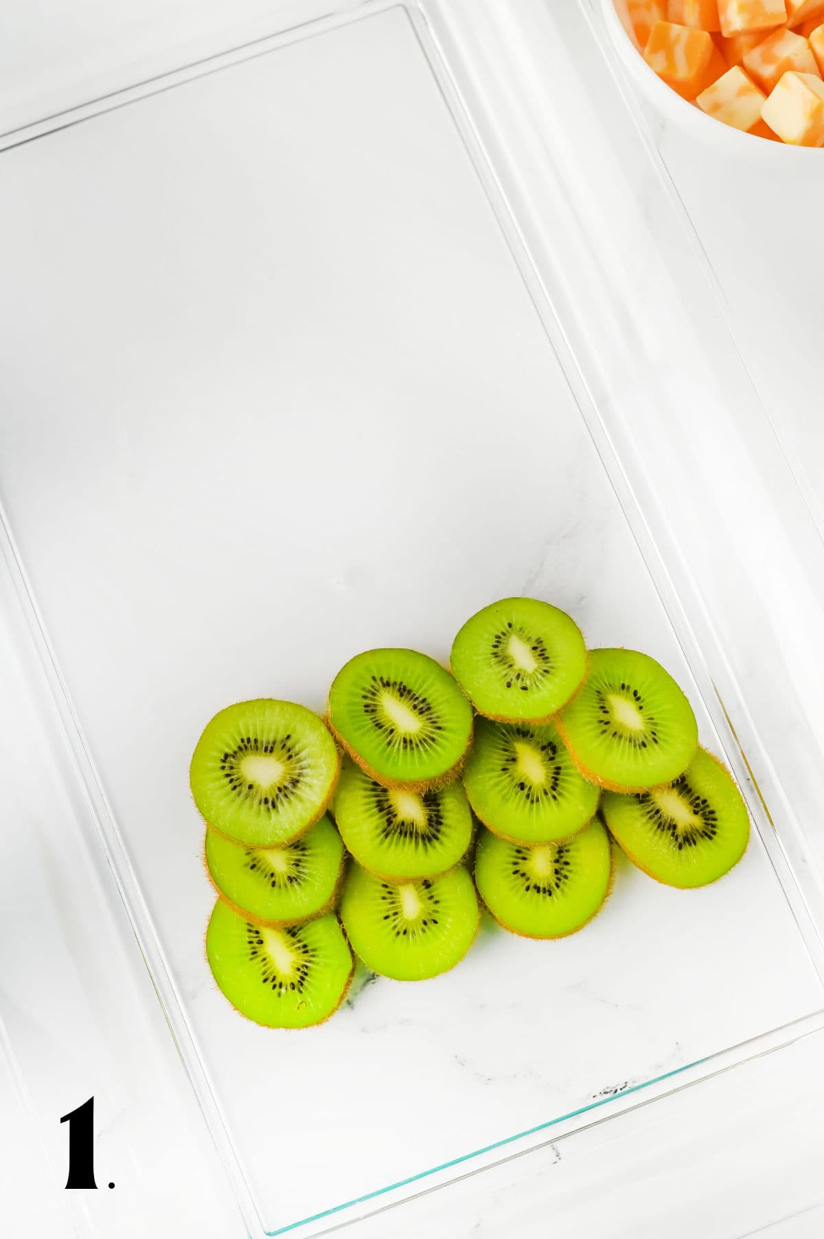 How to Make A Christmas Tree Fruit Tray Step 1