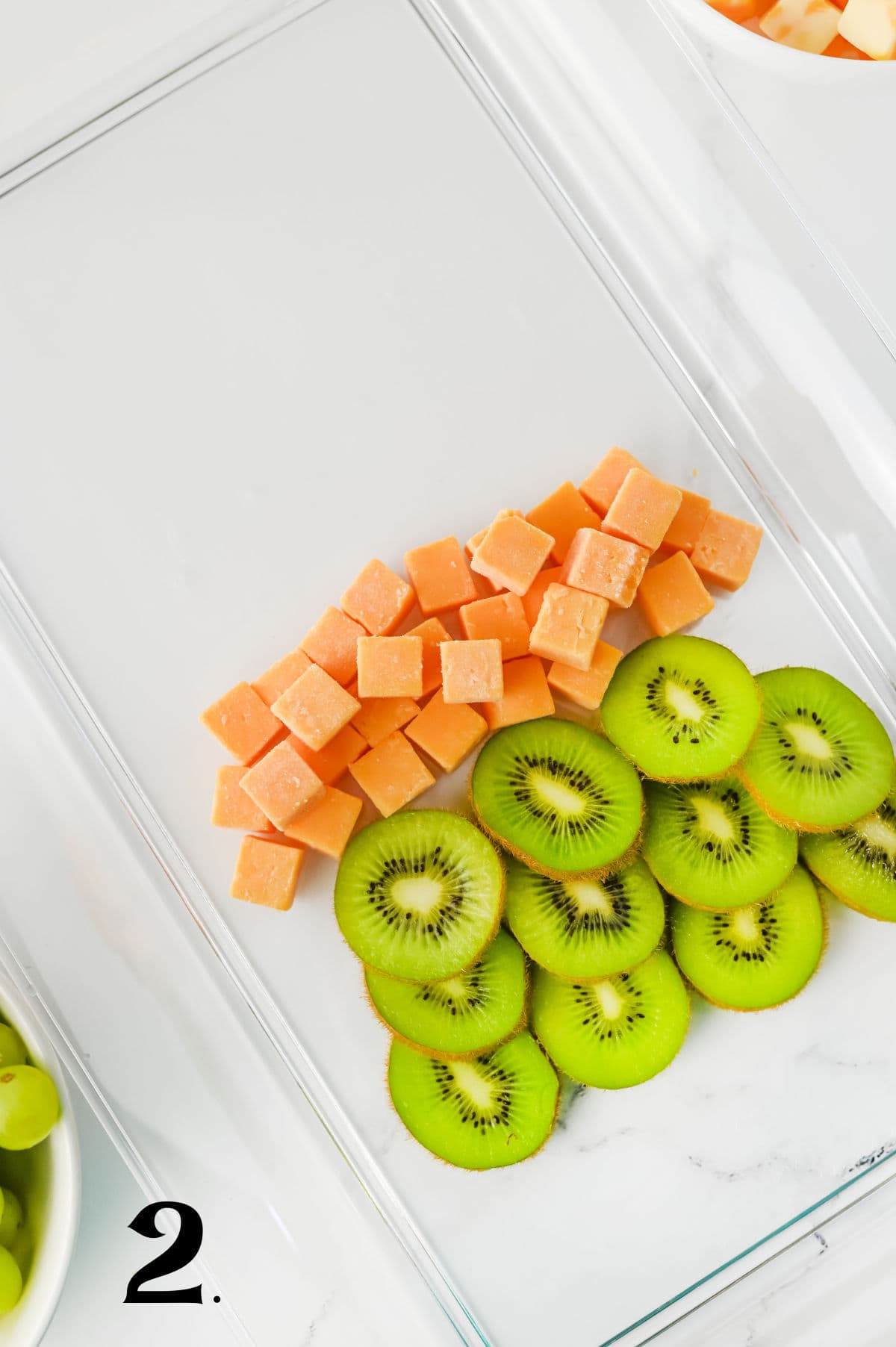 How to Make A Christmas Tree Fruit Tray Step 2