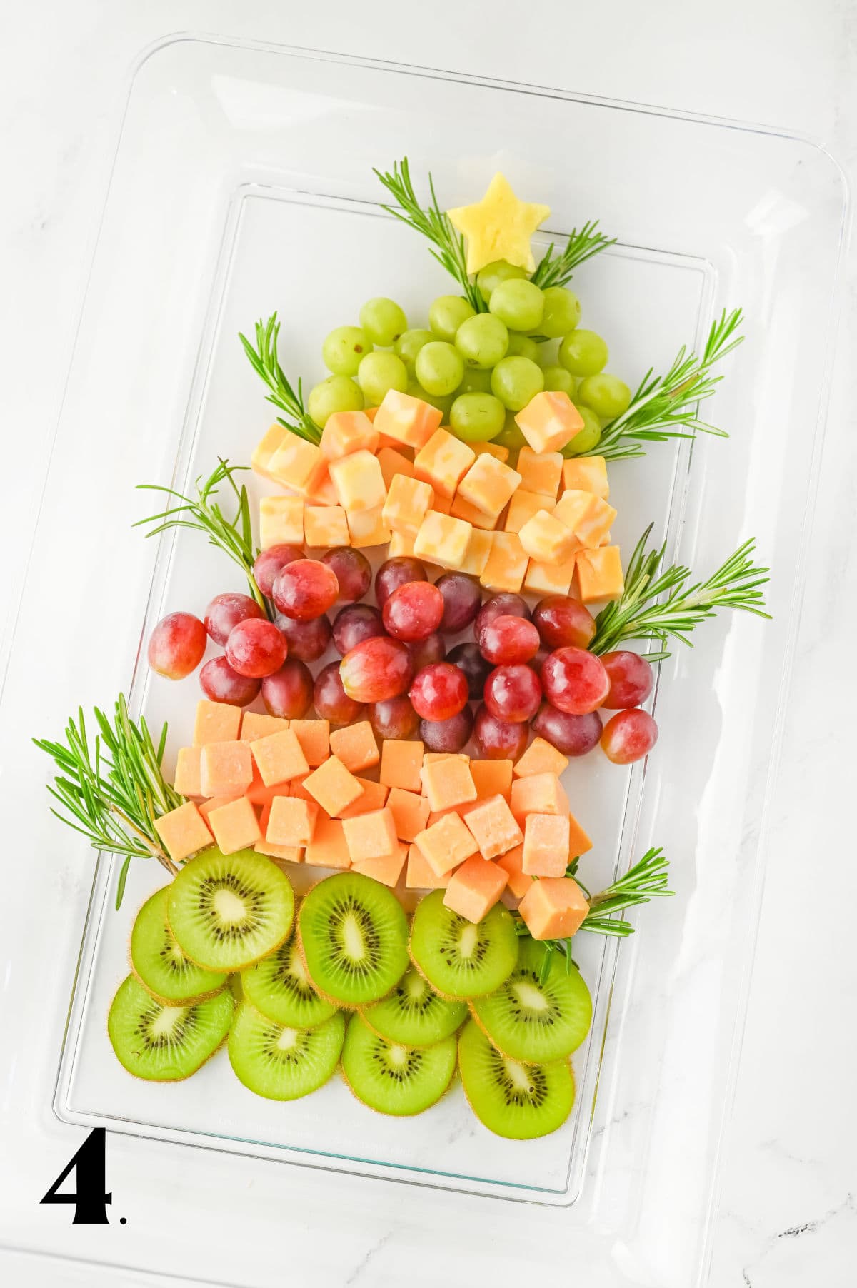 How to Make A Christmas Tree Fruit Tray Step 4