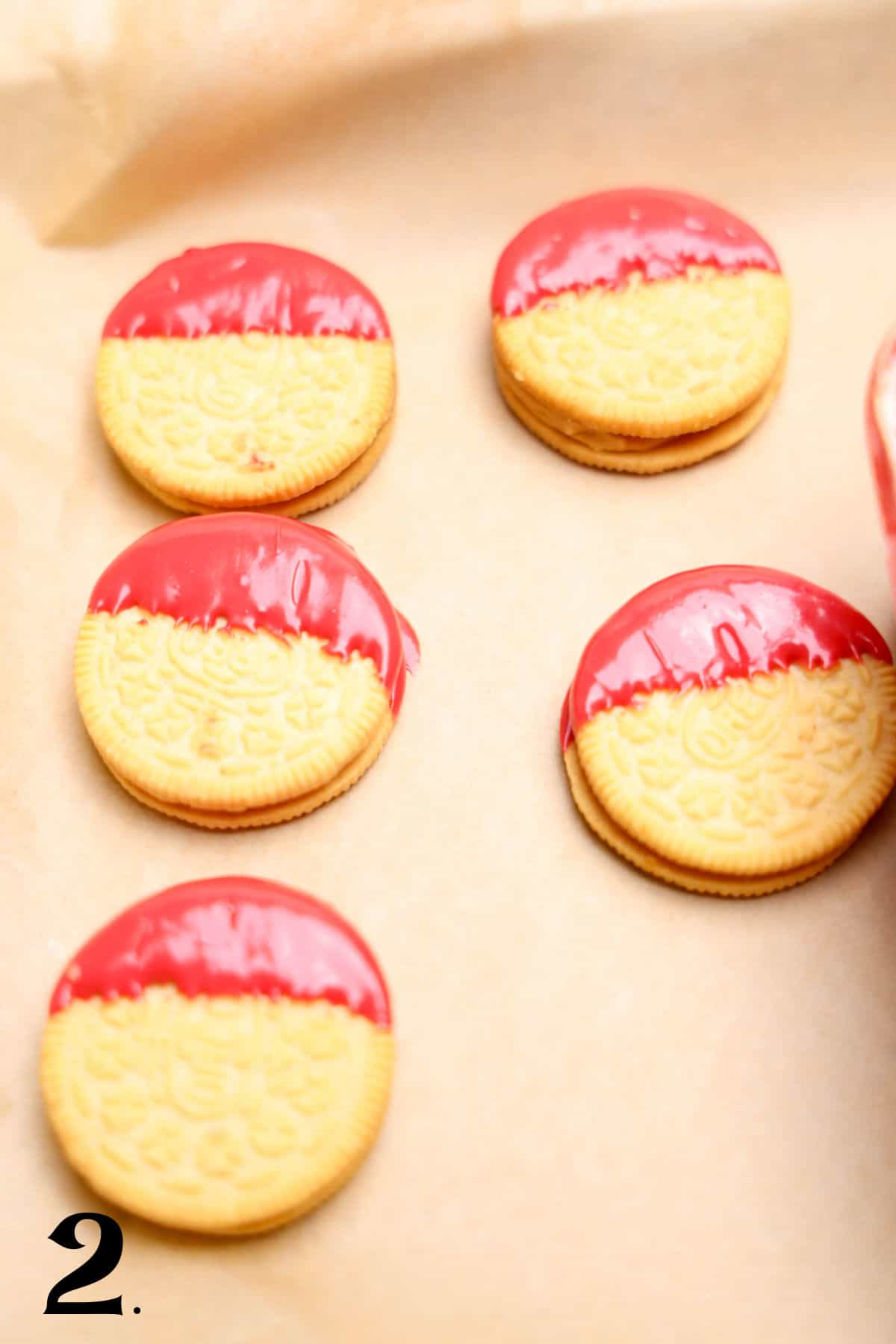 How to Make Santa Oreos Step 2