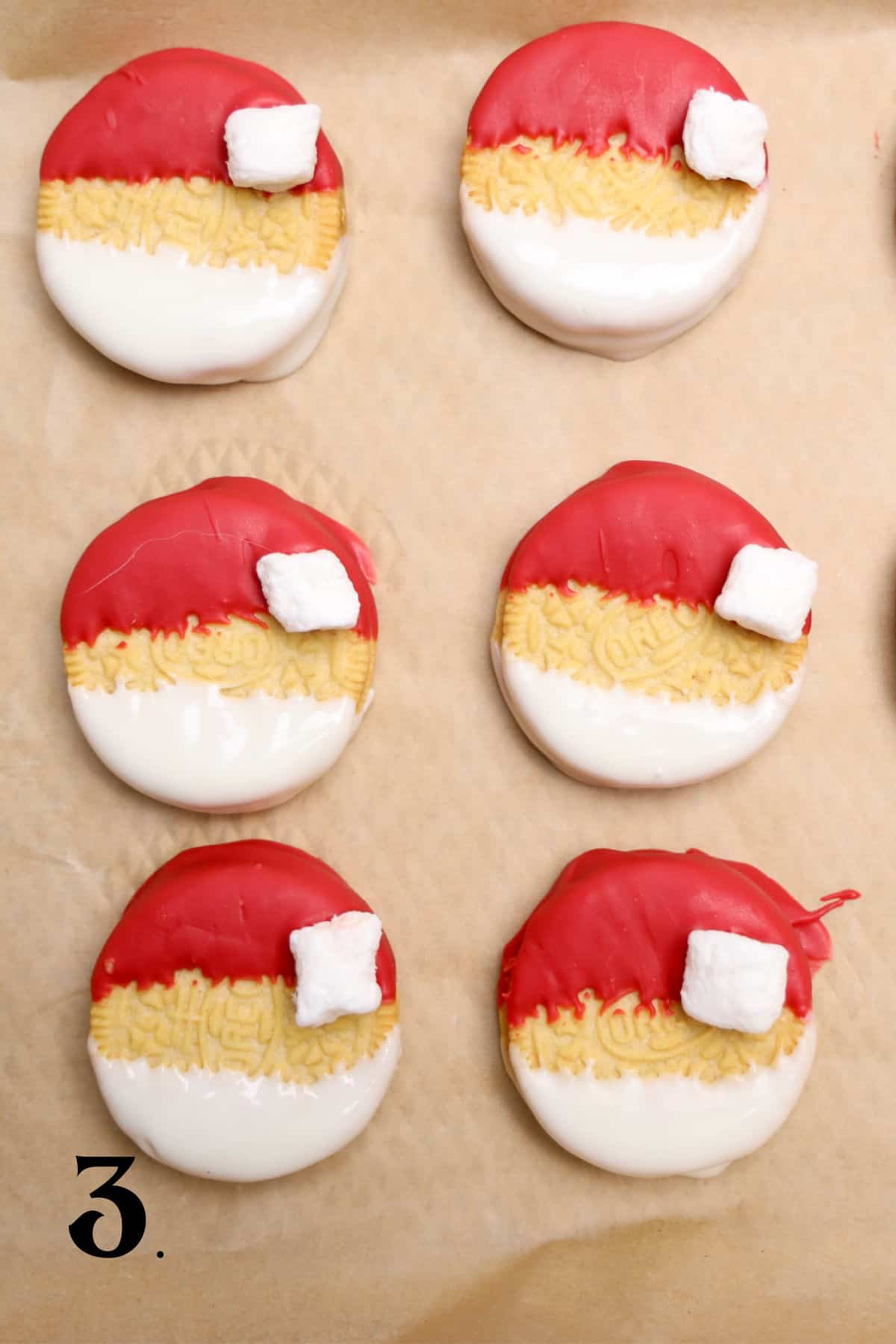 How to Make Santa Oreos Step 3