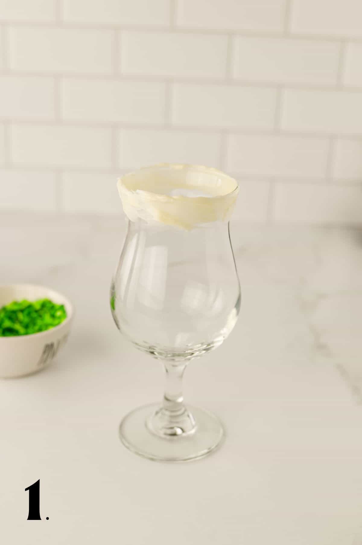 How to Make a Grinch Milkshake Step 1