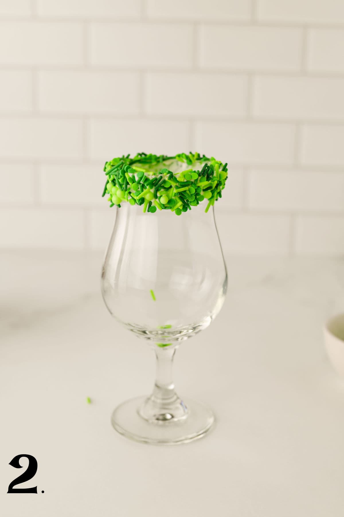 How to Make a Grinch Milkshake Step 2