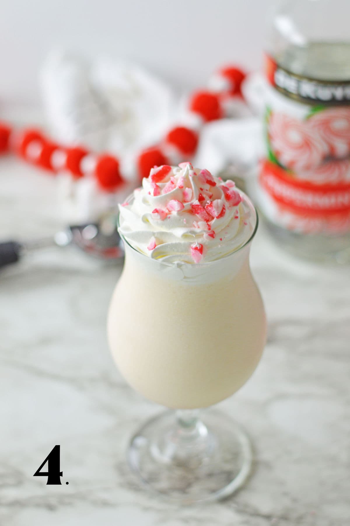 How to Make a Peppermint Cocktail Shake Step 4
