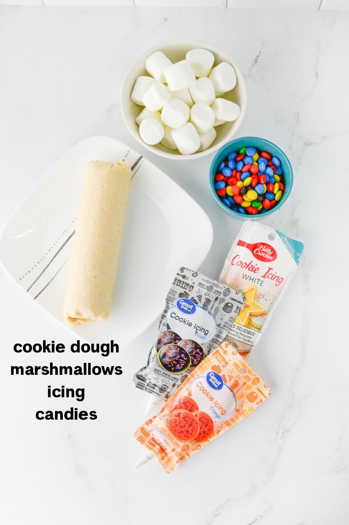 Melted Snowman cookies Ingredients