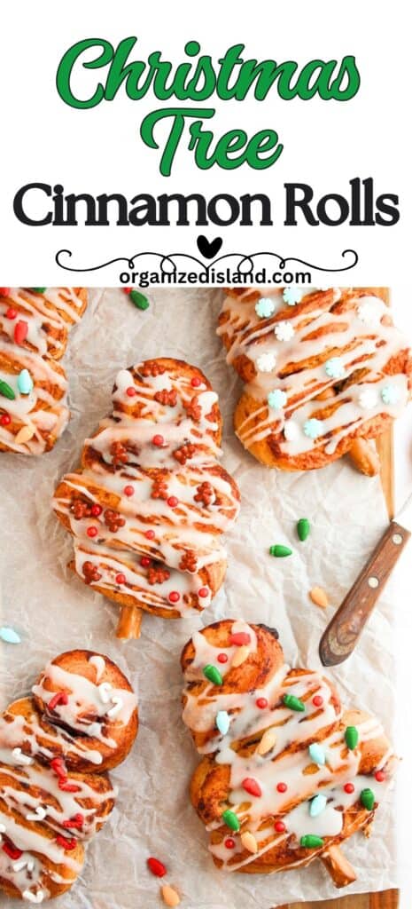 Quick Christmas Tree Cinnamon Rolls