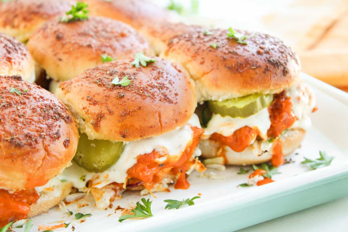 Best Buffalo Chicken Sliders