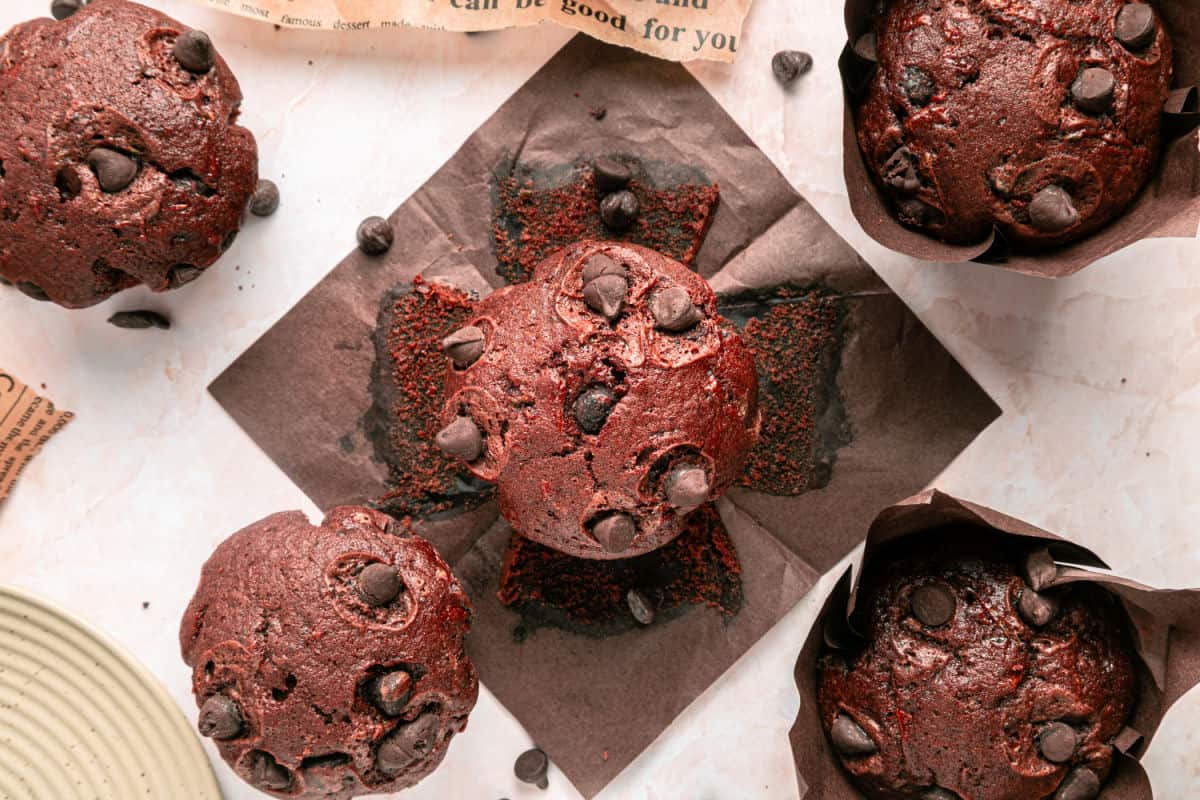 Best Chocolate and Zucchini Muffins