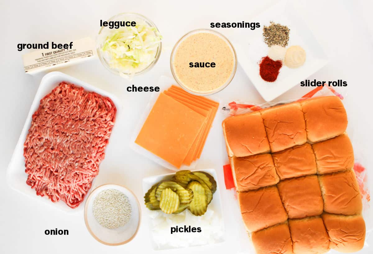 Big Mac Sliders Ingredients