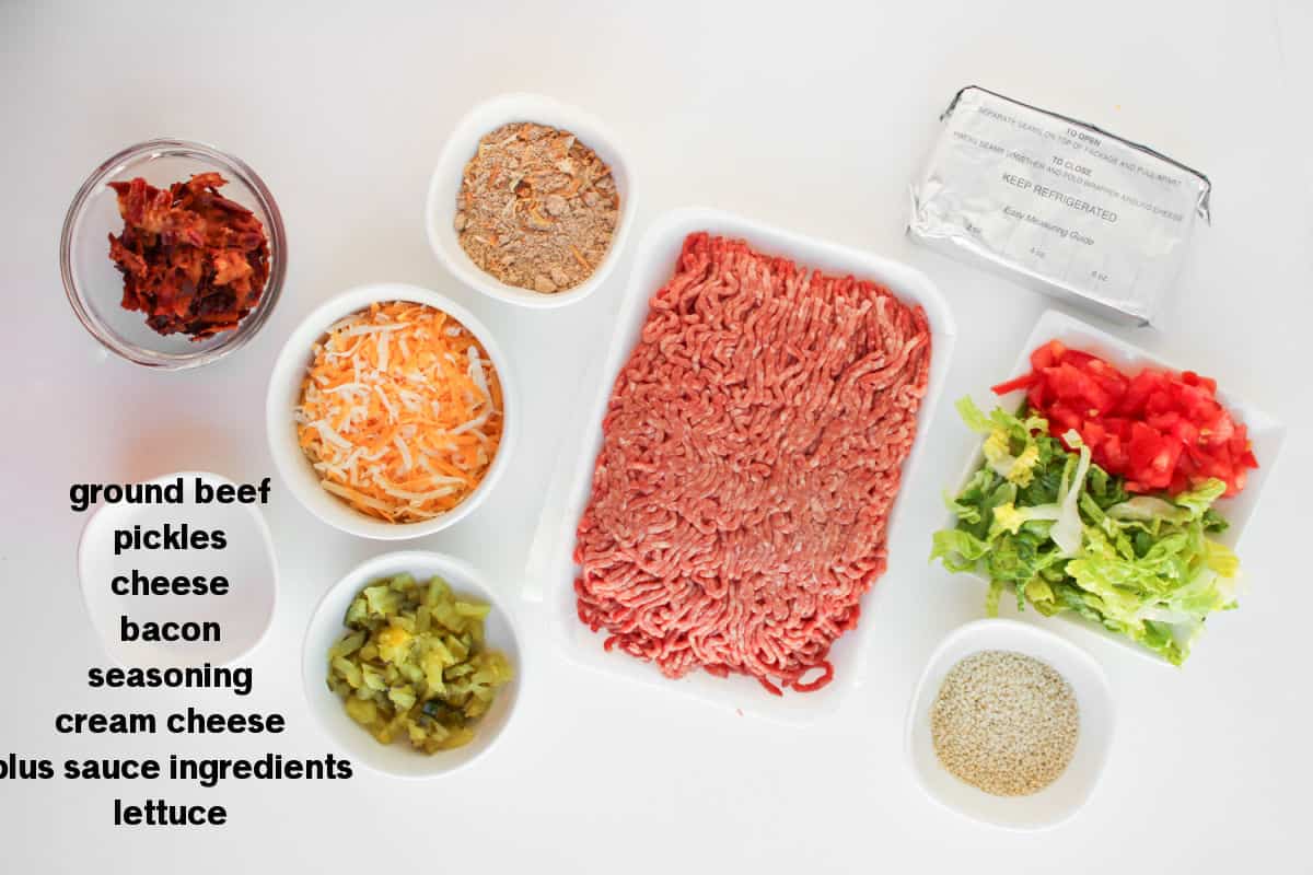 Cheeseburger Dip Ingredients