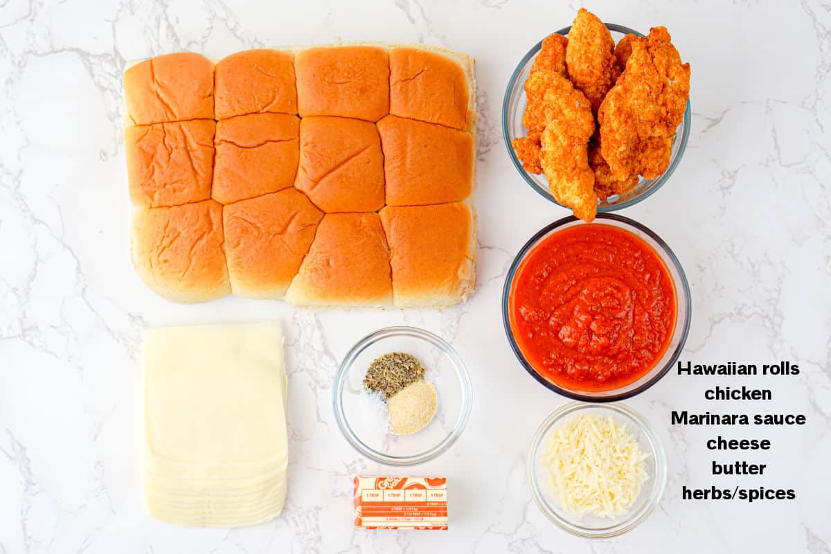 Chicken Parm Sliders Ingredients