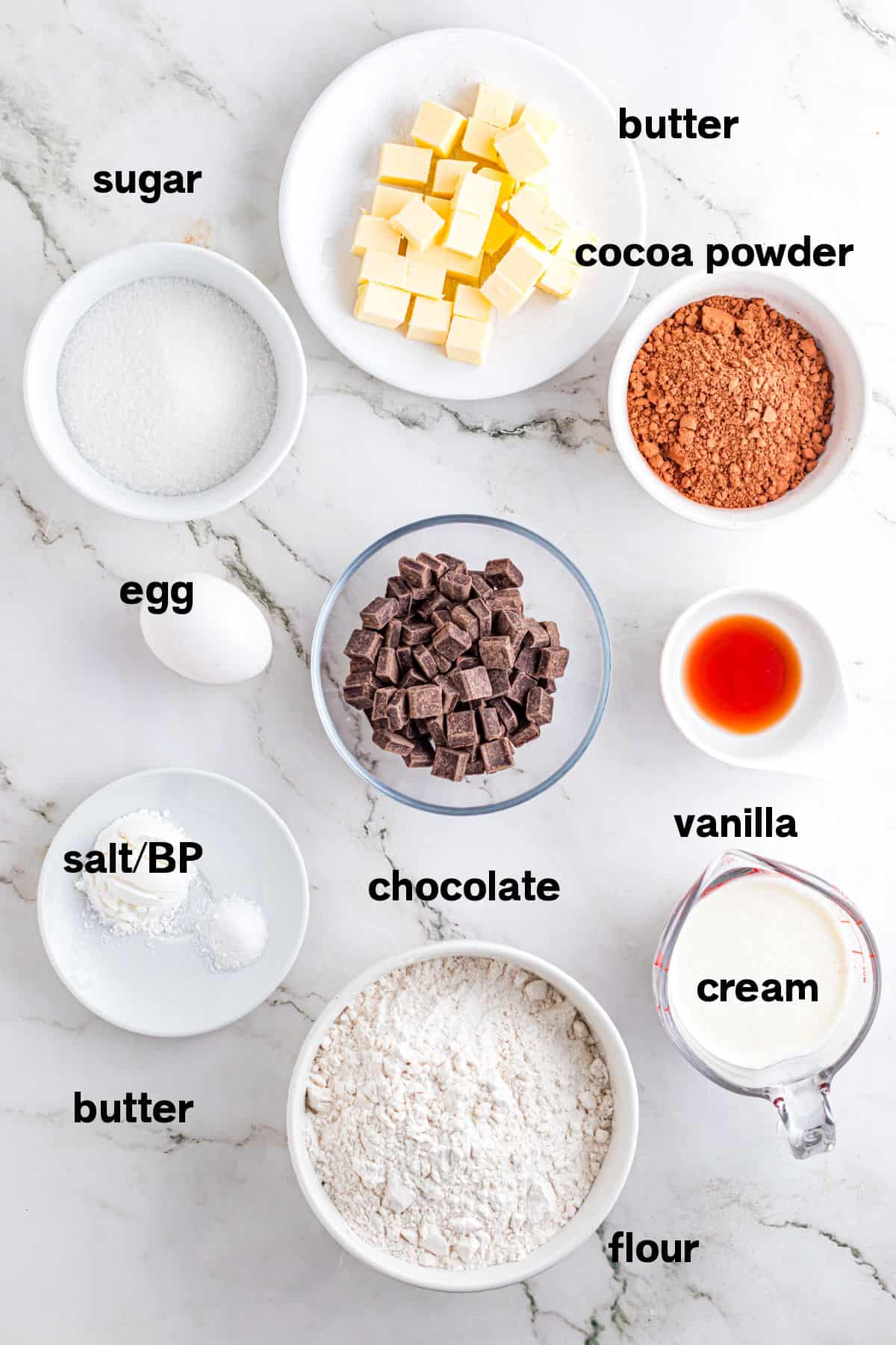Chocolate Scones Ingredients