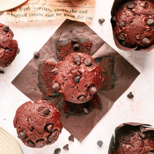 Chocolate and Zucchini Muffins