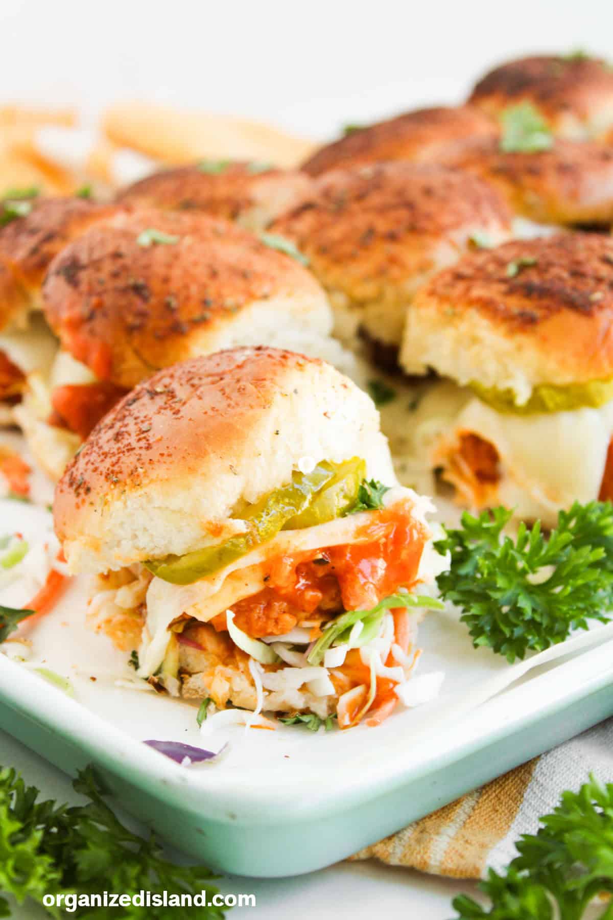 Easy Buffalo Chicken Sliders