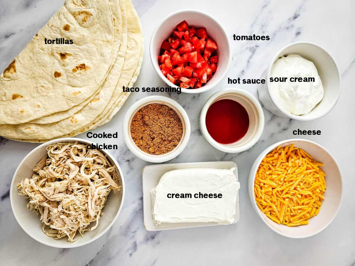 Easy Taco Pinwheels Ingredients