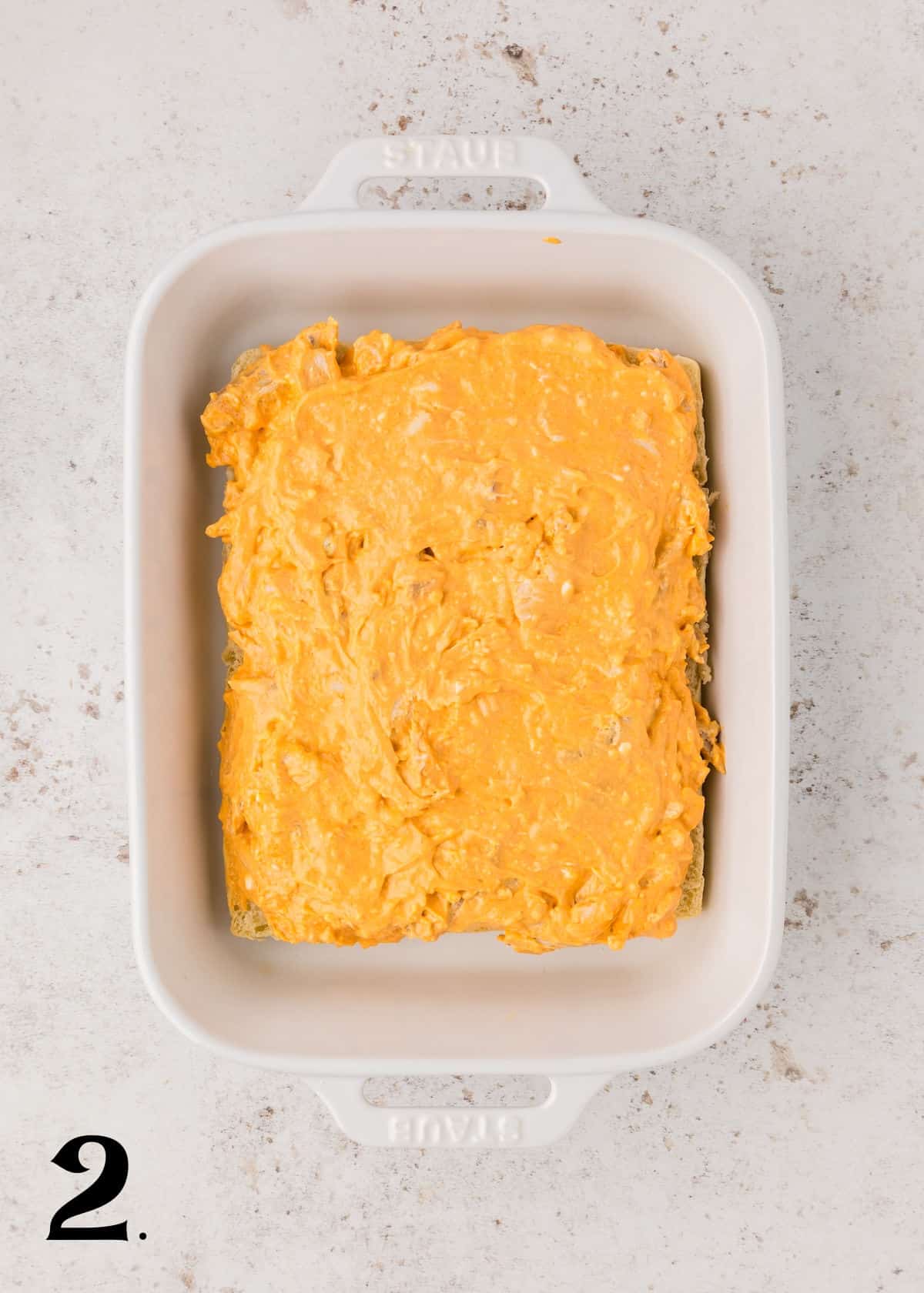 How to Make Buffalo Chicken Dip Sliders Step 2