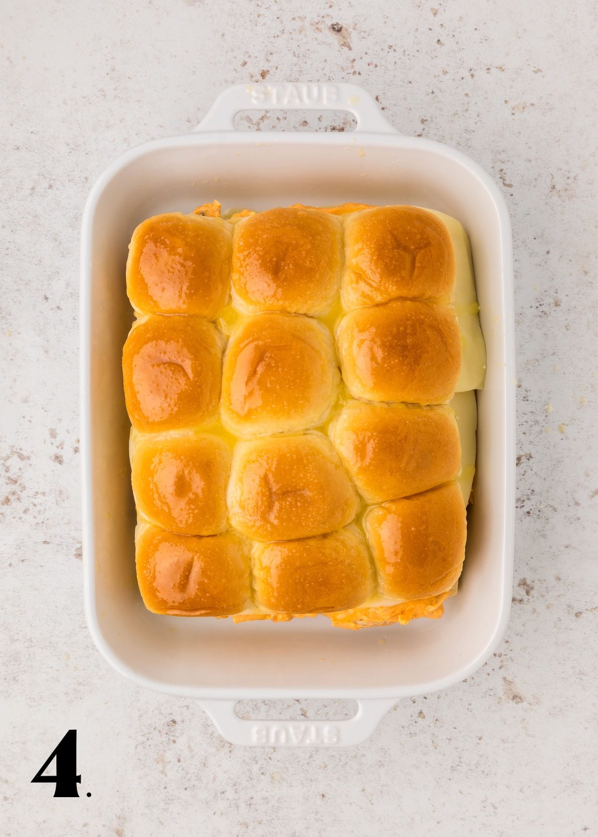 How to Make Buffalo Chicken Dip Sliders Step 4